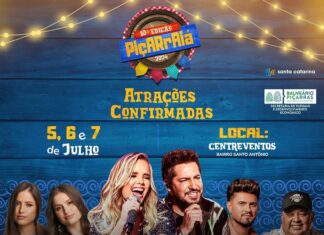 Balneário Piçarras anuncia os três shows nacionais do Piçarraiá 2024