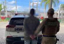 PMSC prende homem com mandado de prisão em aberto