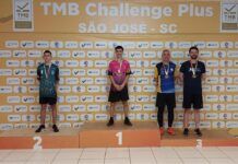 Mesatenistas de Barra Velha conquistam quatro medalhas no TMB Challenge Plus