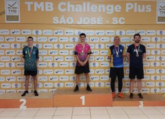 Mesatenistas de Barra Velha conquistam quatro medalhas no TMB Challenge Plus
