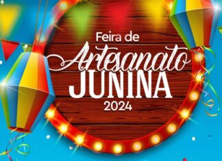 Feira de Artesanato Junina na Praça Central de Lauro Carneiro de Loyola