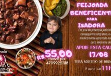 Síndrome de Rett: Feijoada beneficente busca recursos em prol da pequena Isadora dos Santos