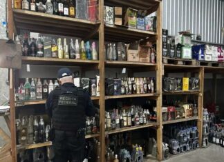 Apreendido estoque de bebidas alcoólicas falsas em Barra Velha e Blumenau
