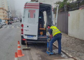 TCE vistoria qualidade da repavimentação de vias contempladas pelo tratamento de esgoto em Balneário Piçarras