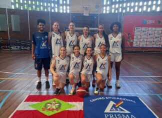 Time feminino de basquetebol do Prisma é vice-campeão dos Jogos Escolares Brasileiros
