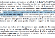 Penha: Juiz determina cancelamento de carreatas e comícios desta quinta-feira