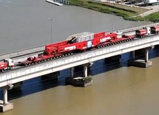 Passagem de carga superdimensionada causará lentidão nas BRs-470 e 101 na próxima segunda