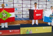 Karateca de Balneário Piçarras conquista prata nos Jogos Escolares Brasileiros