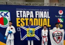 Atletas de Balneário Piçarras brilham no Campeonato Estadual de Karatê