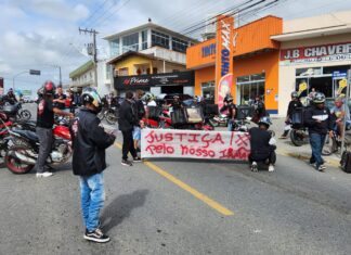 Barra Velha: Motoboys cobram por justiça após morte de Jonatan Dutra