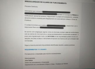 Secretaria de Desenvolvimento Econômico alerta sobre golpe envolvendo alvarás de funcionamento