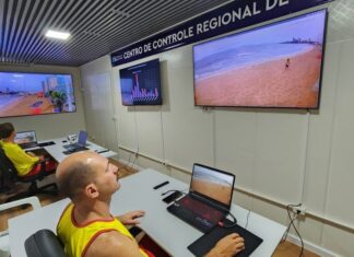 CBMSC e Centro de Controle Regional de Tecnologia e Inovação avançam com videomonitoramento nas praias de Barra Velha