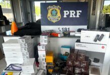PRF apreende cerca de R$ 115 mil em produtos importados irregularmente em Barra Velha