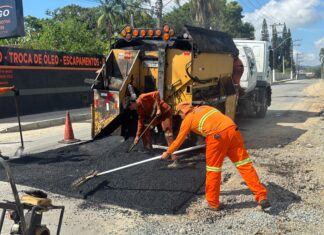 Secretaria de Obras segue trabalhando em diversos bairros do Município