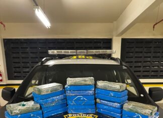 Motorista tenta fugir da PRF na Grande Florianópolis e é pego com 25 quilos de cocaína