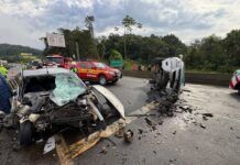 Mulher morre em grave acidente na BR-101 em Araquari