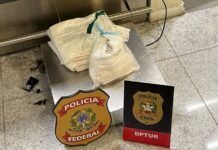 PF prende homem por tráfico internacional de drogas no Aeroporto de Florianópolis