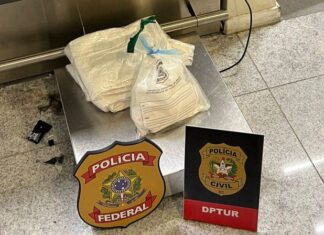 PF prende homem por tráfico internacional de drogas no Aeroporto de Florianópolis