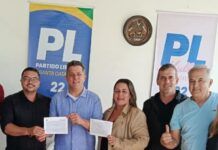 PL de Balneário Piçarras filia Marco do Tampa e Carla Rudolf