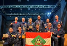 Equipe do Corpo de Bombeiros Militar de Santa Catarina conquista bicampeonato internacional de Salvamento em Altura