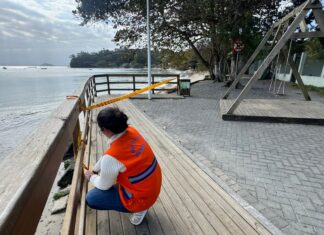 Defesa Civil interdita parcialmente deck da Praia do Cascalho