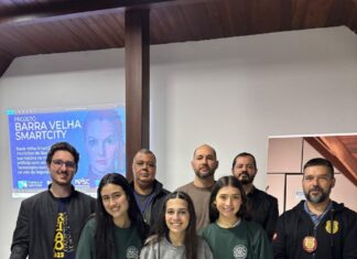 Estudantes do IAESC participam da 2ª fase de visita técnica em Barra Velha com foco em tecnologias de combate ao tráfico de crianças.