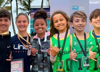 Atletas penhenses de SUP Race conquistam títulos no CBSurf Navegantes Festival 2025