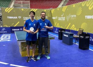 Atleta navegantino conquista medalha de prata na Copa Brasil de Tênis de Mesa