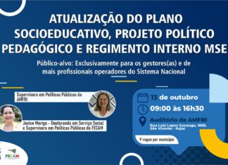 AMFRI promove atualização do Plano Socioeducativo, Projeto Político Pedagógico e Regimento Interno MSE