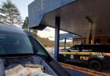 Homem é preso com R$ 123 mil em dinheiro sem comprovação de origem