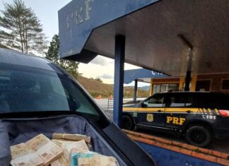 Homem é preso com R$ 123 mil em dinheiro sem comprovação de origem