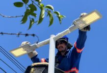 Iniciada modernização da iluminação pública em Penha