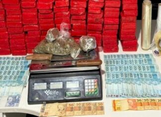 Operação conjunta resulta em apreensão de mais de 135 quilos de maconha