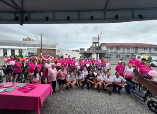 II Pedal Rosa reúne comunidade em um evento de conscientização e saúde em Balneário Piçarras