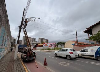 Terceira fase de mutirão acumula mais de uma tonelada de cabos irregulares retirados