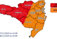 Frente fria e Ciclone Extratropical provocam temporais, ventos fortes e mar agitado em Santa Catarina