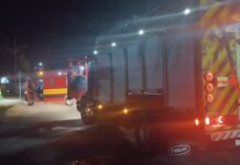 Casa pega fogo em Barra Velha