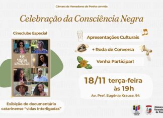 Câmara de Penha realiza evento alusivo ao Mês da Consciência Negra
