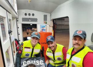 Bombeiros realizam parto emergencial dentro de ambulância em Itajaí
