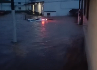 Treze Tílias decreta situação de emergência após chuva torrencial causar alagamentos generalizados