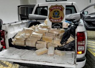 Polícia Federal apreende mais de 600kg de cocaína em Blumenau/SC e prende dois homens