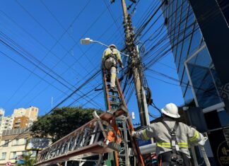 Mais de 150 toneladas de cabos irregulares são retirados em Santa Catarina