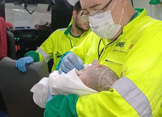 PRF realiza parto de emergência às margens da BR-101 em Joinville
