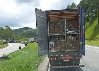 Carreta da Havan tem carga furtada na rodovia Régis Bittencourt