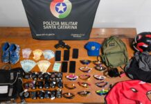 Suspeito de roubo em Balneário Piçarras é preso e objetos são recuperados