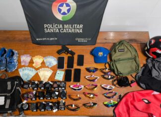 Suspeito de roubo em Balneário Piçarras é preso e objetos são recuperados