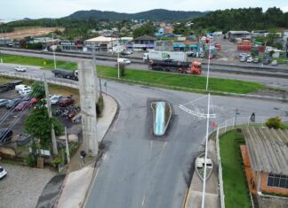 Trecho da Avenida Getúlio Vargas terá interrupção total da via para execução da obra do portal no fim de semana
