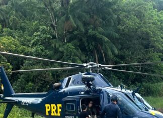 PRF realiza escolta terrestre e transporte aeromédico de criança com câncer entre Garuva e Curitiba