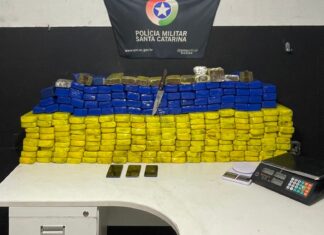 Polícia apreende mais de 140 quilos de maconha e prende dois homens em Nossa Senhora de Fátima
