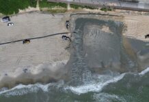 Primeira fase da megaobra de alargamento da Praia Central entra na reta final com mais de 97% de conclusão